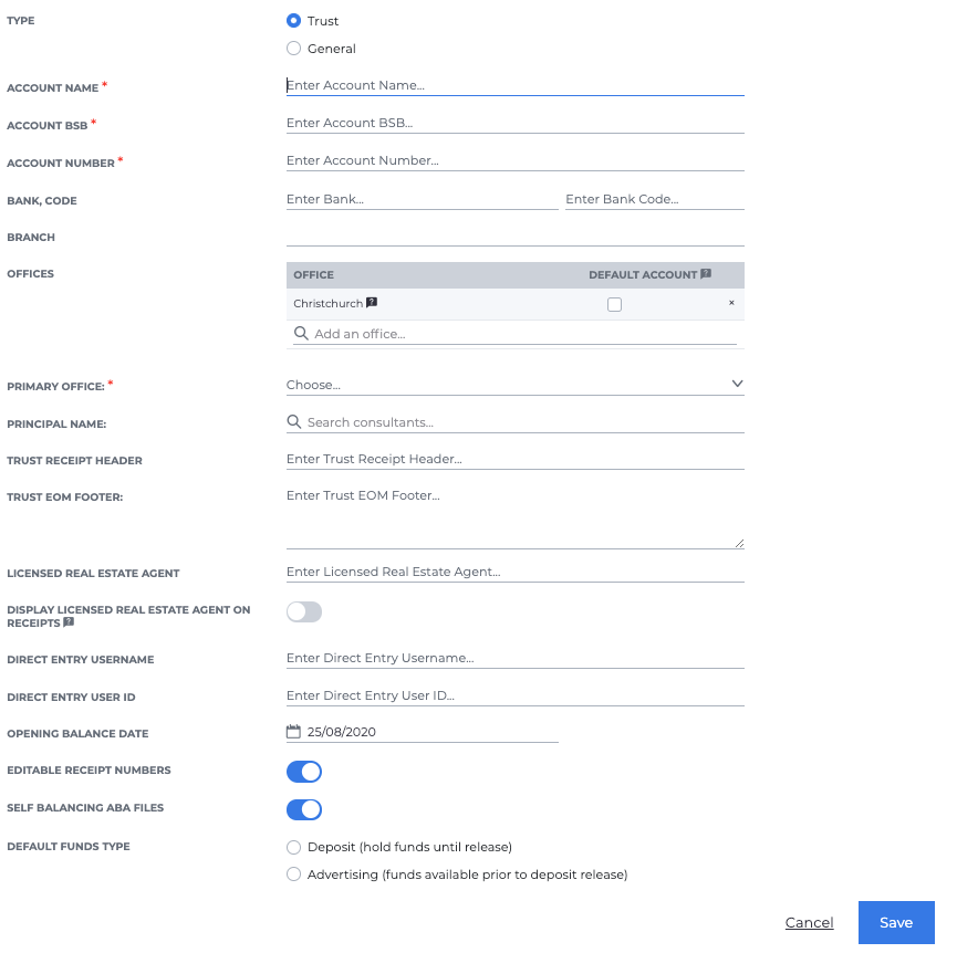 Set up a Trust Account – Box+Dice Help Centre